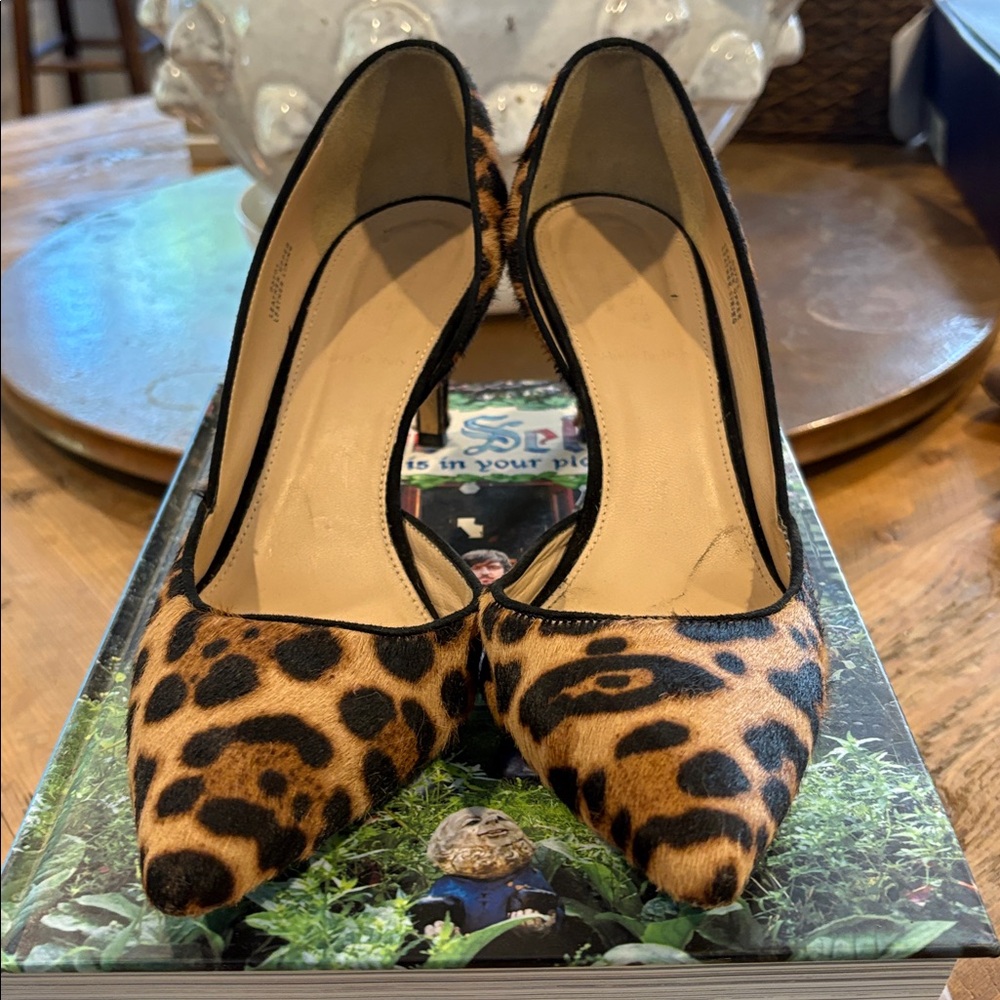 J. Crew leopard Suede Heels
